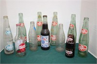 SELECTION OF VINTAGE DR. PEPPER BOTTLES