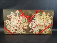 Two Boxes of  Snowflake Ornaments