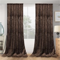 SM3645  LAPA Life Velvet Blackout Curtains, 52"x 9