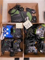(10) Assorted XBOX Controllers