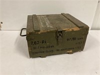 Wooden 7.62 Cal Ammunition box