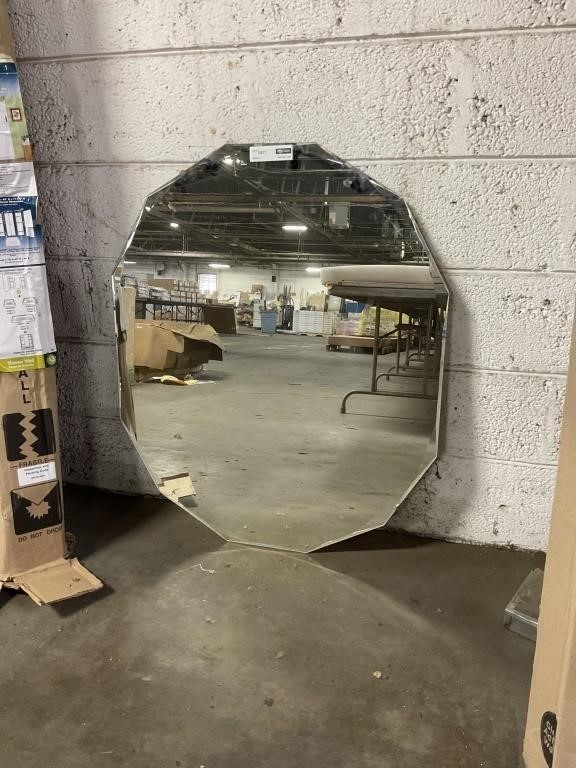 12-SIDED WALL MIRROR NO FRAME ***MAY HAVE SOME