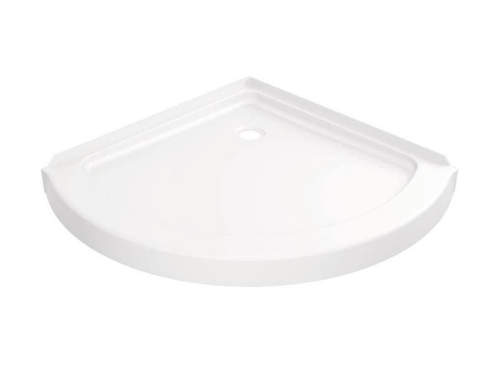 Foundations 38 in. L x 38 in. W Corner Shower Pan