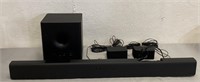 Vizio Soundbar, Subwoofer, & 2 Surround Speakers