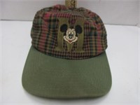 Vintage, Mickey Mouse plaid cap