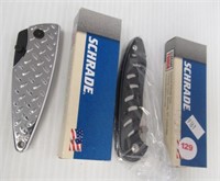 (2) Schrade models include SQ447 and SQ587 with