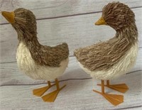 8 NWT Target Sisal Straw Duck Figurines Standing