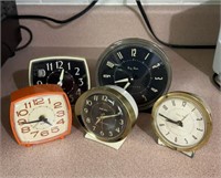 5 Westclox baby & Big Ben clocks