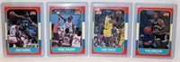 4 Fleer Premium 1986 Basketball Cards
