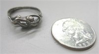.925 Stamped Sterling 2 Lovers Ring Set