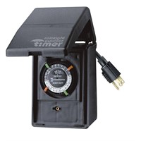 $28  Intermatic 15A Outdoor Heavy Duty Timer, Blac