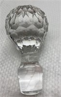 Vintage Crystal Clear Glass 2.25x4in Triangle