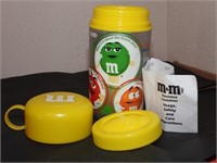 Yellow M&M Insulated Thermos ( A. Aronson)