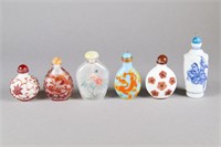 6 Pieces Chinese Variety Snuff Bottles