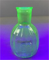 Green Uranium Glass Vase