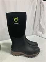 TIDEWE, USED RUBBER BOOTS, MENS SIZE 10