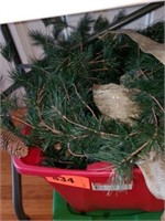 TOTE OF CHRISTMAS GARLAND & RELATED