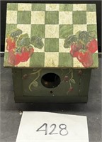 Decorative Hand Painted Wooden Bird House 7x7