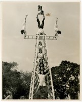 8x10 Ladder stunt copyrighted by Ringling bros and