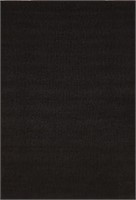 Mainstays Titan Solid Area Rug, Black, 5ft x 7ft