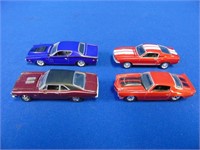 (4) Die Cast Cars