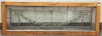 Antique stained and leaded glass window