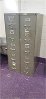 (2) Five Drawer Filing Cabinets