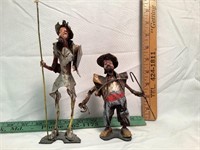 Don Quixote & Sancho Panza paper mache