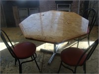 In Ontario WI - Octagon Table and Three Chairs 1