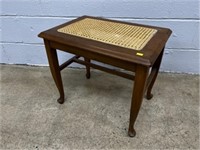 Cane Seat Bench