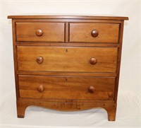 Solid wood 3 drawer night stand,