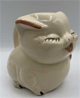 Smiling Pig Bisque cream Pitcher