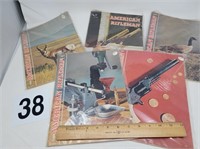 5 early American Rifleman magazines