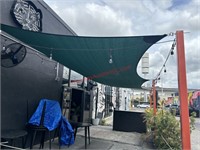 LOT - AWNING/TARP W/ ROPE LIGHTS