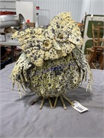 YARD ART OWL, 11" TALL
