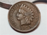 OF) Full Liberty 1905 Indian head penny