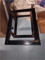 Pair of metal stool frames