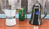 Grosche espresso maker & Amour tea pot