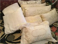 neutral throw decorator pillows fancy decorated