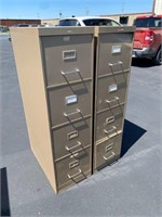 2pcs- 4 dr file cabinets