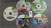 (5) Xbox Skylanders discs