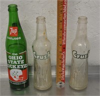 Vintage pop bottles