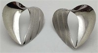 Sterling Silver Heart  Earrings