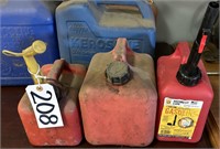 3 Small Gas Cans
