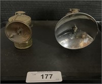 Pair of Antique Miners Carbide Lamps, Lanterns.
