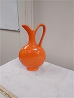 Orange flower vase
