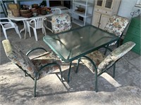 Estiva Glass Top Patio Table and Chairs