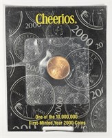 2000-P Lincoln Cent CHEERIOS PENNY Original Pack