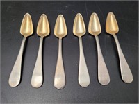 6 Holmes Edwards Silver Plate Fruit Orange Spoons