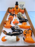 Flat of Vintage Halloween Plastic Candy -